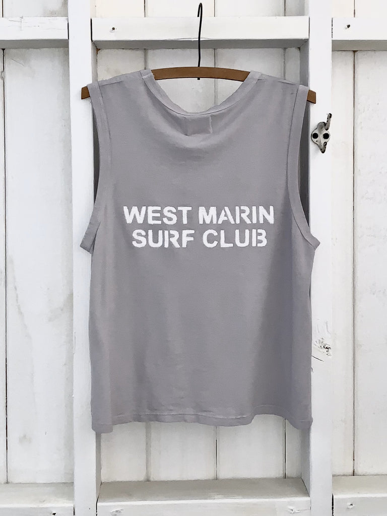 Organic Cotton + Hemp Slub Tank - West Marin Surf Club / DOLPHIN