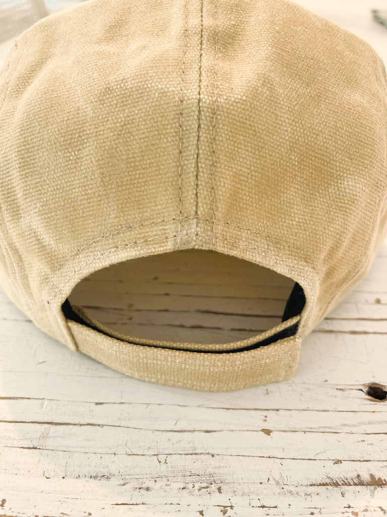 OCN Culture Waxed Canvas 5 Panel Hat Camper - Misted Yellow