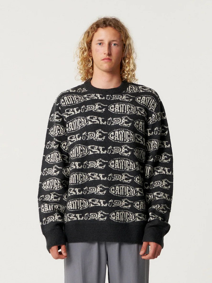 Madness Crew Knit Sweater - Black - Critical Slide | OCN Culture