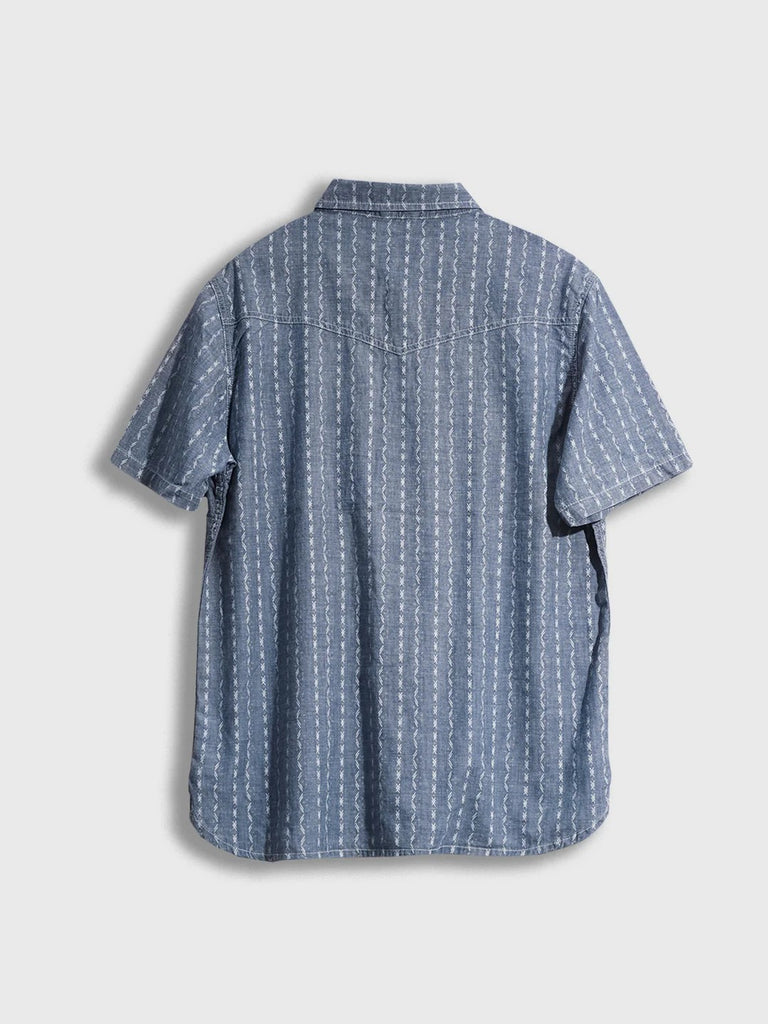 Valley Shirt - Blue /  Iron & Resin