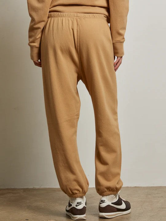 Johnny Jogger French Terry Sweatpants - Suede - Perfect White Tee