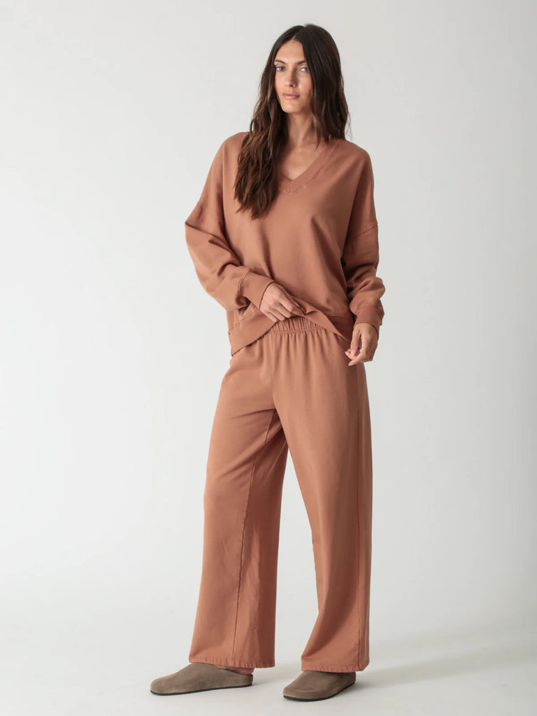 Ava Sweatshirt - Chestnut - Electric & Rose