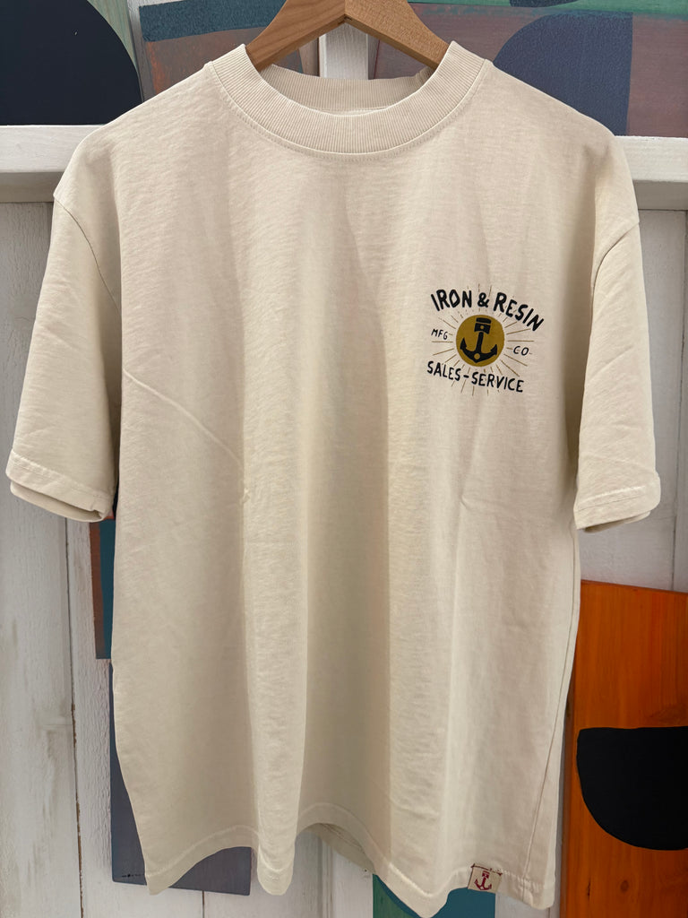 Sales and Service Tee-Natural - Iron & Resin