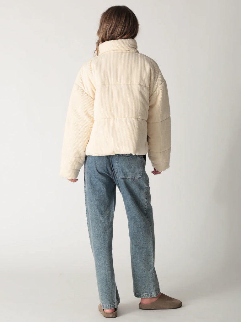 Puffer Corduroy Jacket - Bone - Electric & Rose