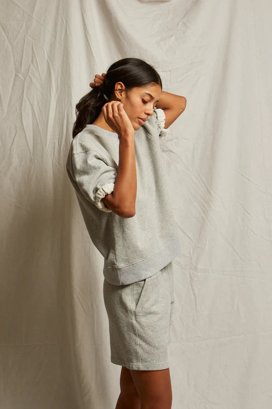 rebecca cotton short sleeve sweatshirt - Perfect White Tee