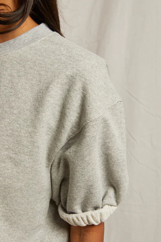 rebecca cotton short sleeve sweatshirt - Perfect White Tee
