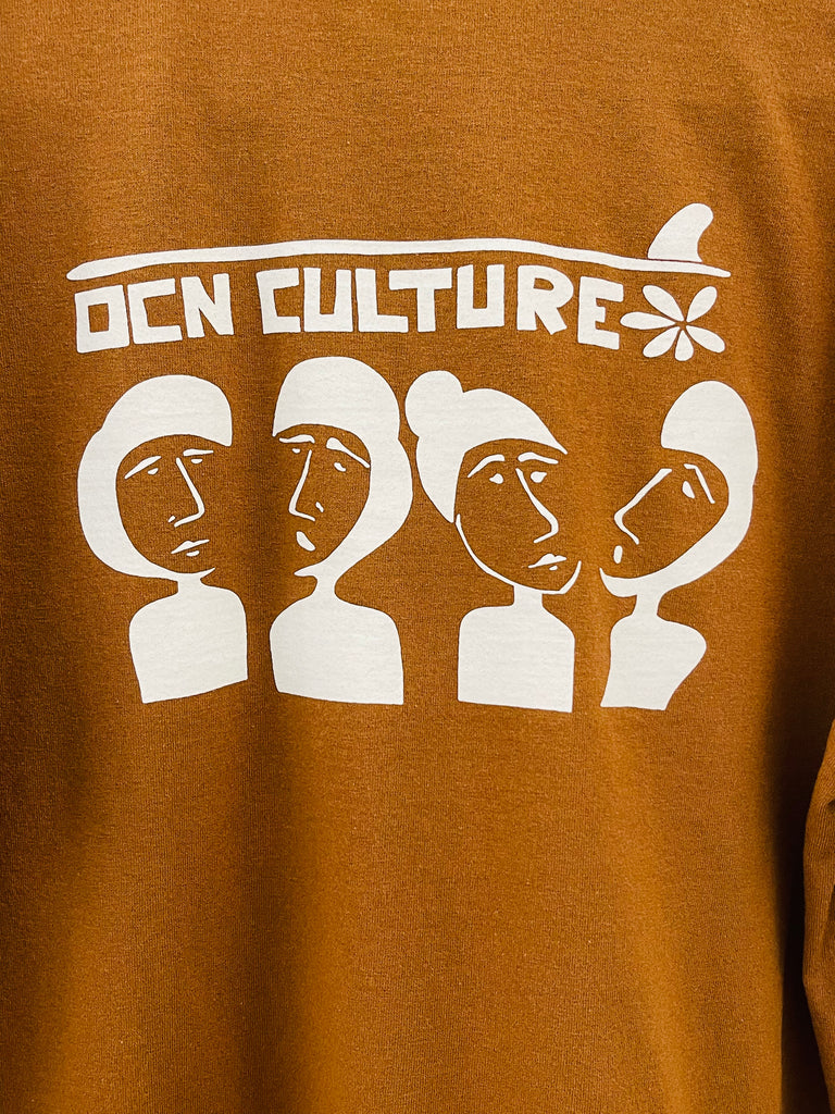 Recycled T-shirt - Kona Brown / OCN Team Meet Up - OCN CULTURE x Kevin Mirsky