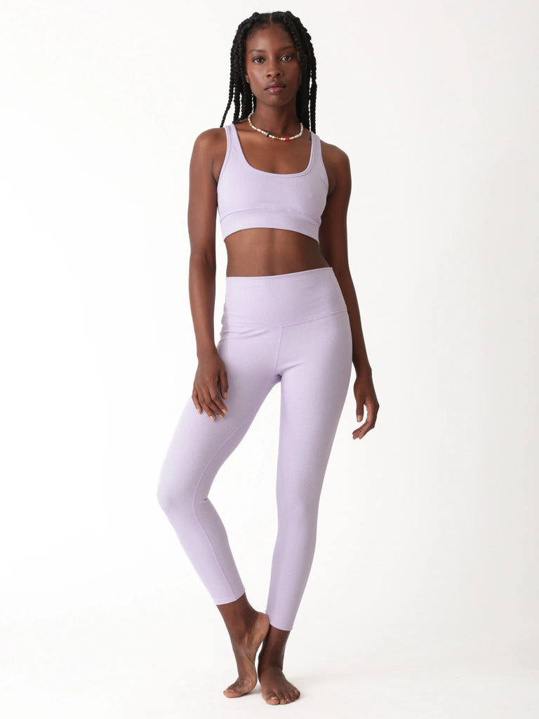 Venice Rib Legging - Lavender -  by Electric Rose