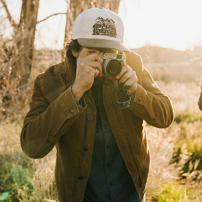Unstructured Snapback Hat - Misty Mountain - Tan Corduroy  / Howler Bros
