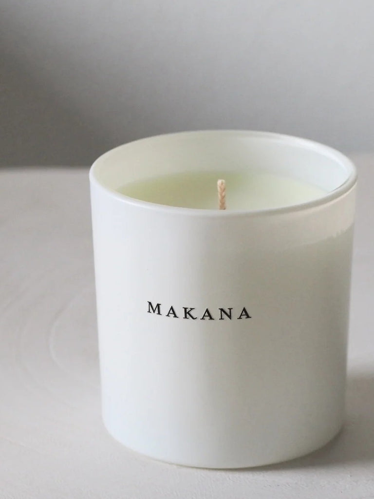 White Pearl Tuberose Pliage Candle - Makana