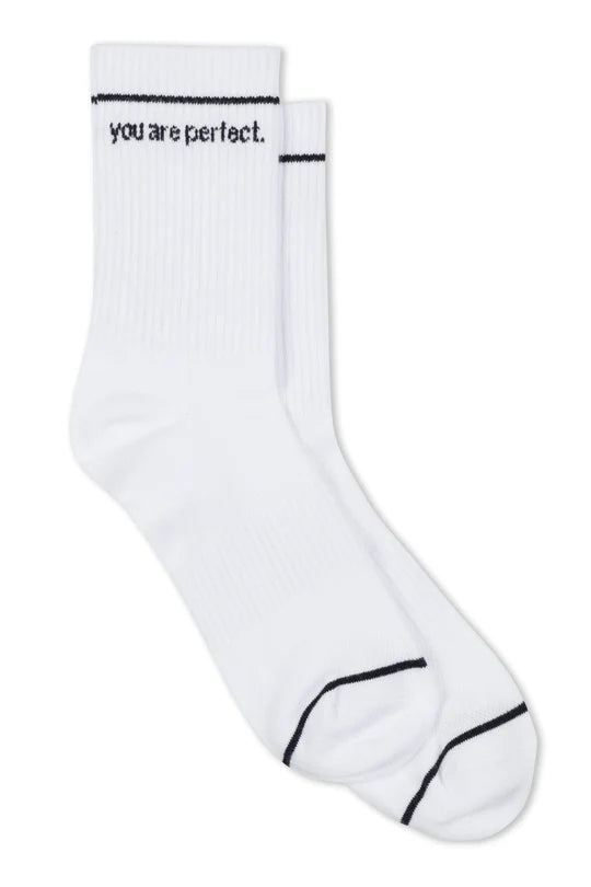 You are Perfect Socks - White - Perfect White Tee