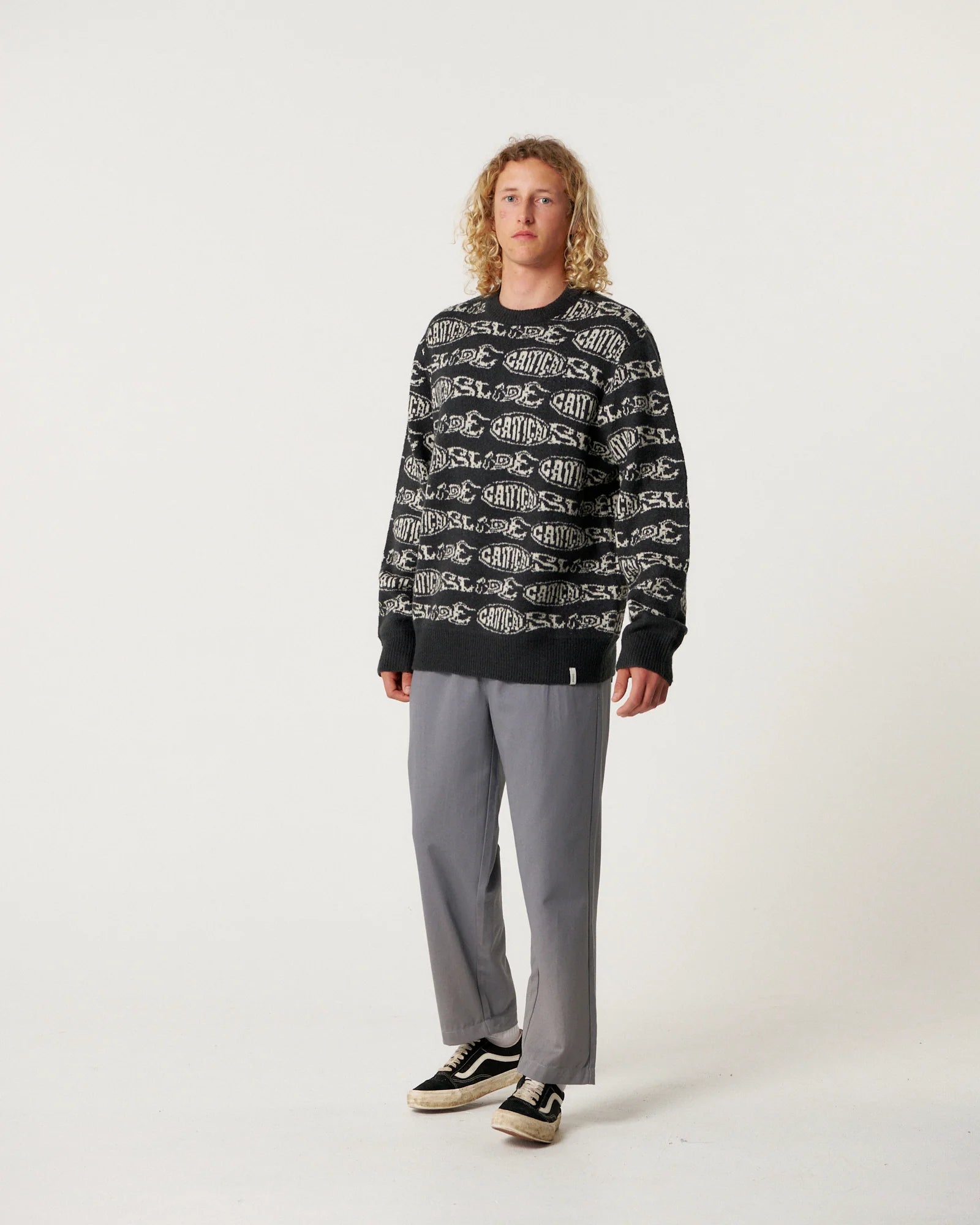 Madness Crew Knit Sweater - Black - Critical Slide | OCN Culture
