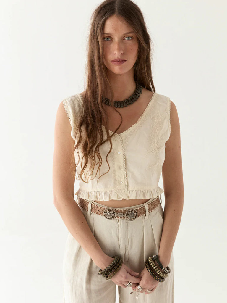 Meg Blouse - March Sisters - Ivory - by Maison Hotel