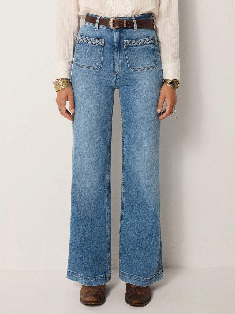 Giuletta Pant - Light Blue Denim - Maison Hotel