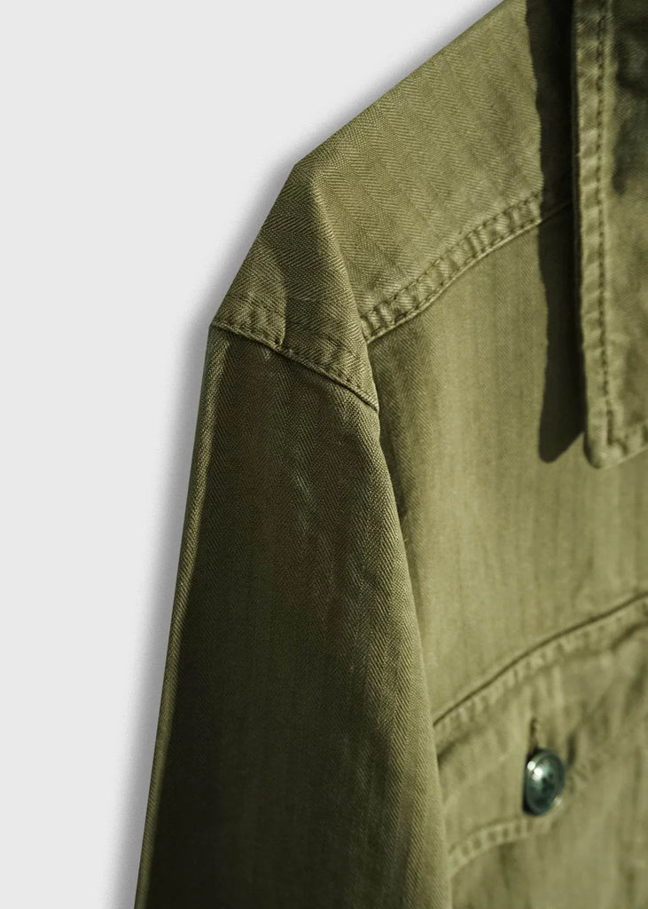 Herringbone Military Jacket - Iron & Resin