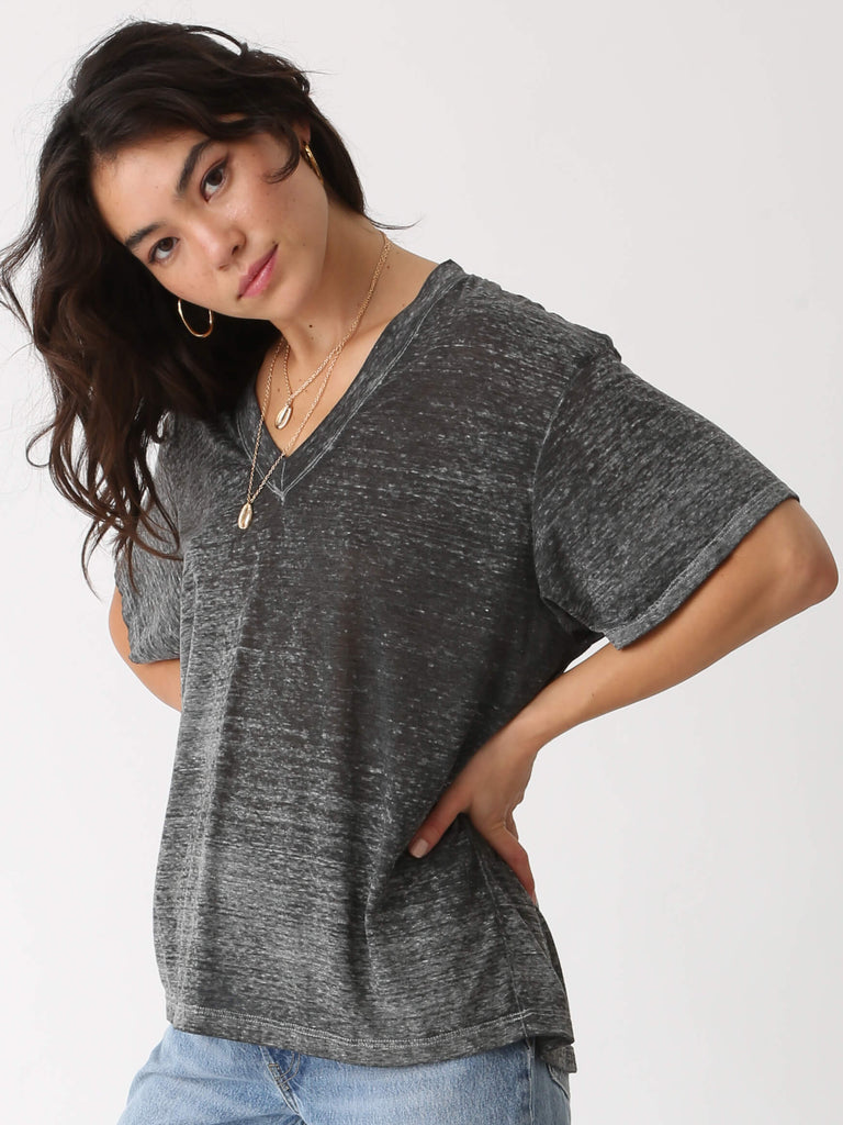 Paige Burnout Tee - Heather Gray (by Electric Rose)