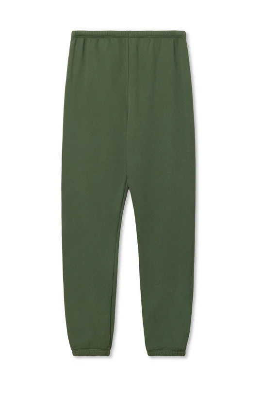 Johnny french terry sweatpants - Fern Green - Perfect White Tee