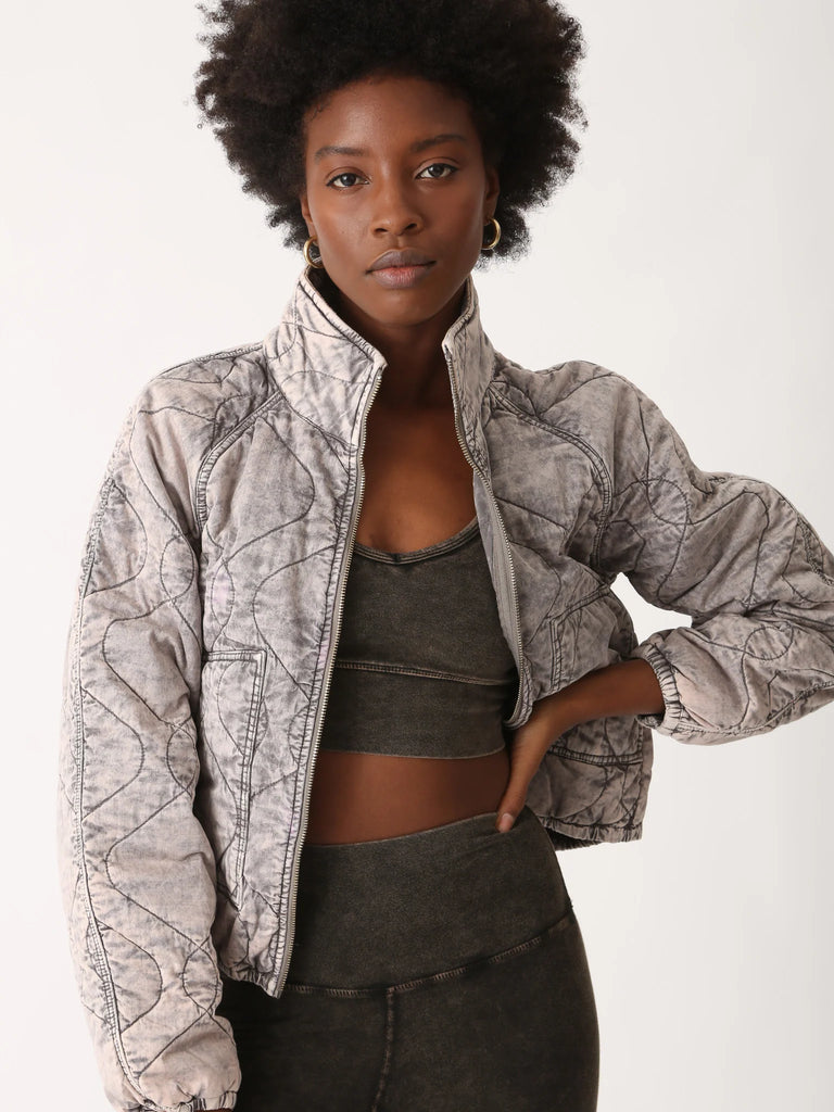 Quilted Jacket - Acid Driftwood - by Electric Rose
