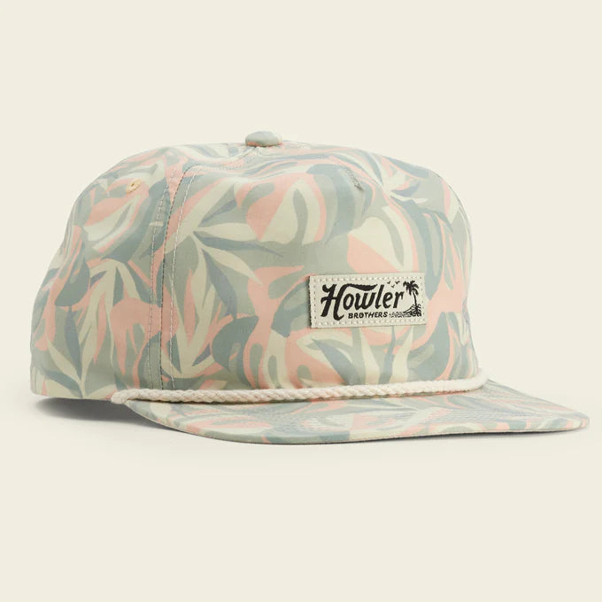 Monstera Mash Snapback - Sherbert / Howler Bros