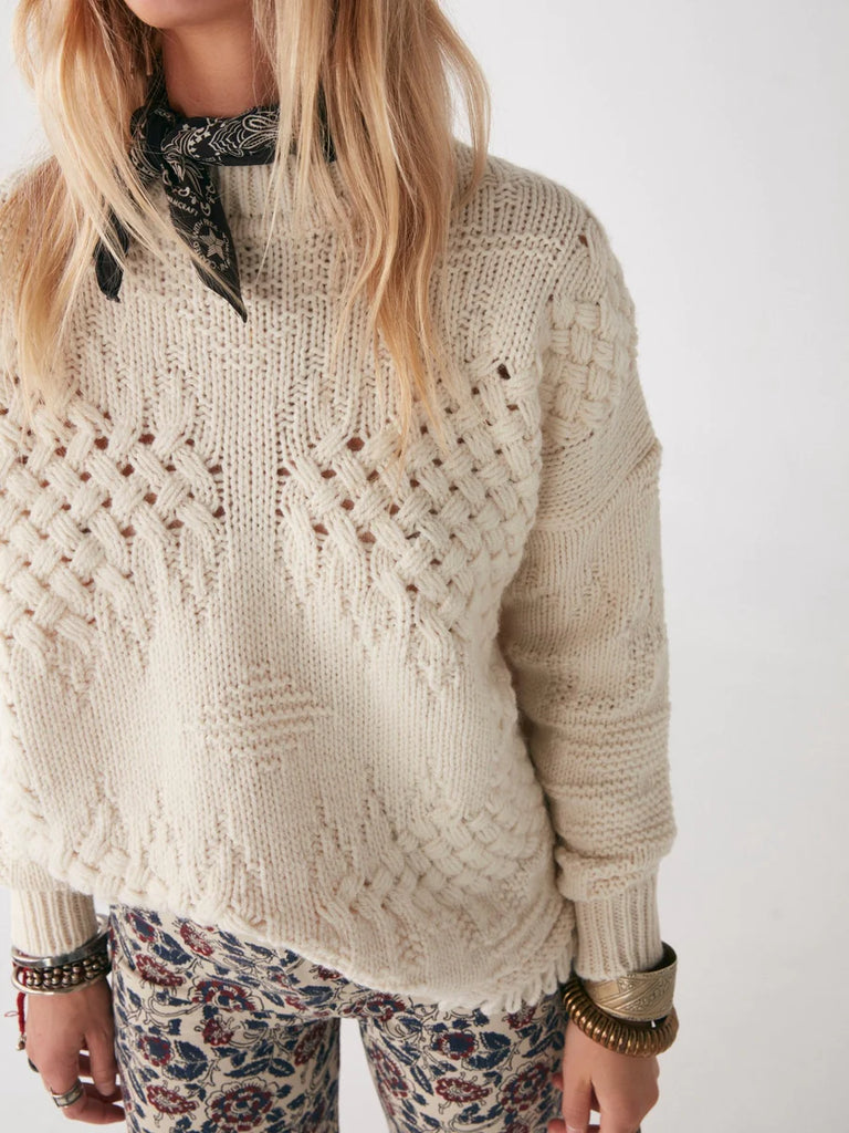 Hamptons Sweater - Cotton Floss Coquillage - by Maison Hotel