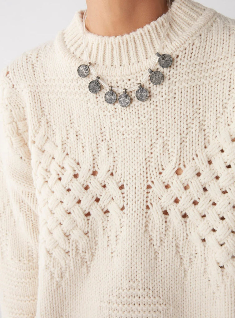 Hamptons Sweater - Cotton Floss Coquillage - by Maison Hotel