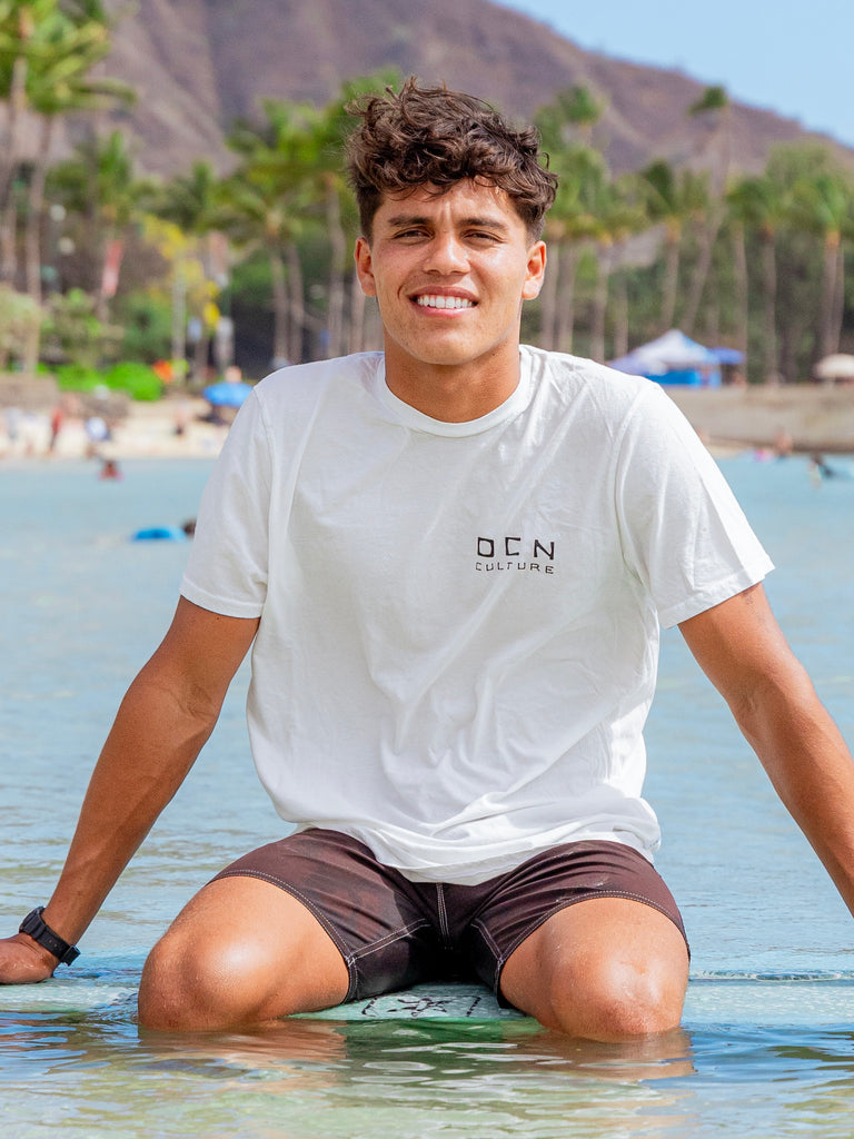 JTR “Hawaii” Organic T-Shirt  - White / OCN Culture