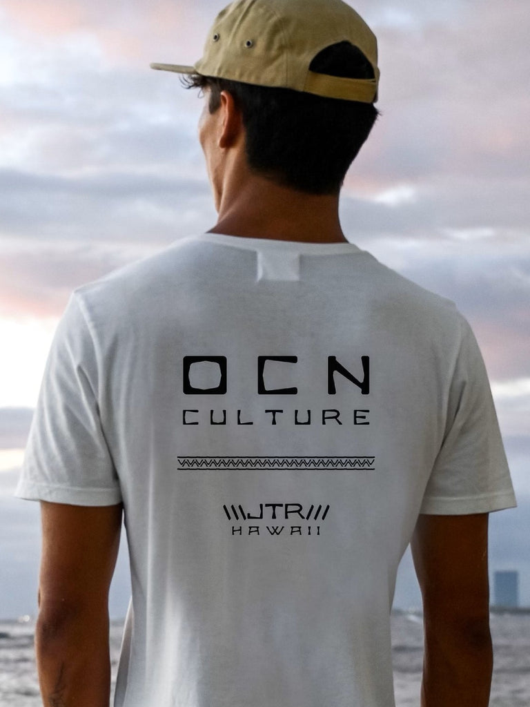 JTR “Hawaii” Organic T-Shirt  - White / OCN Culture