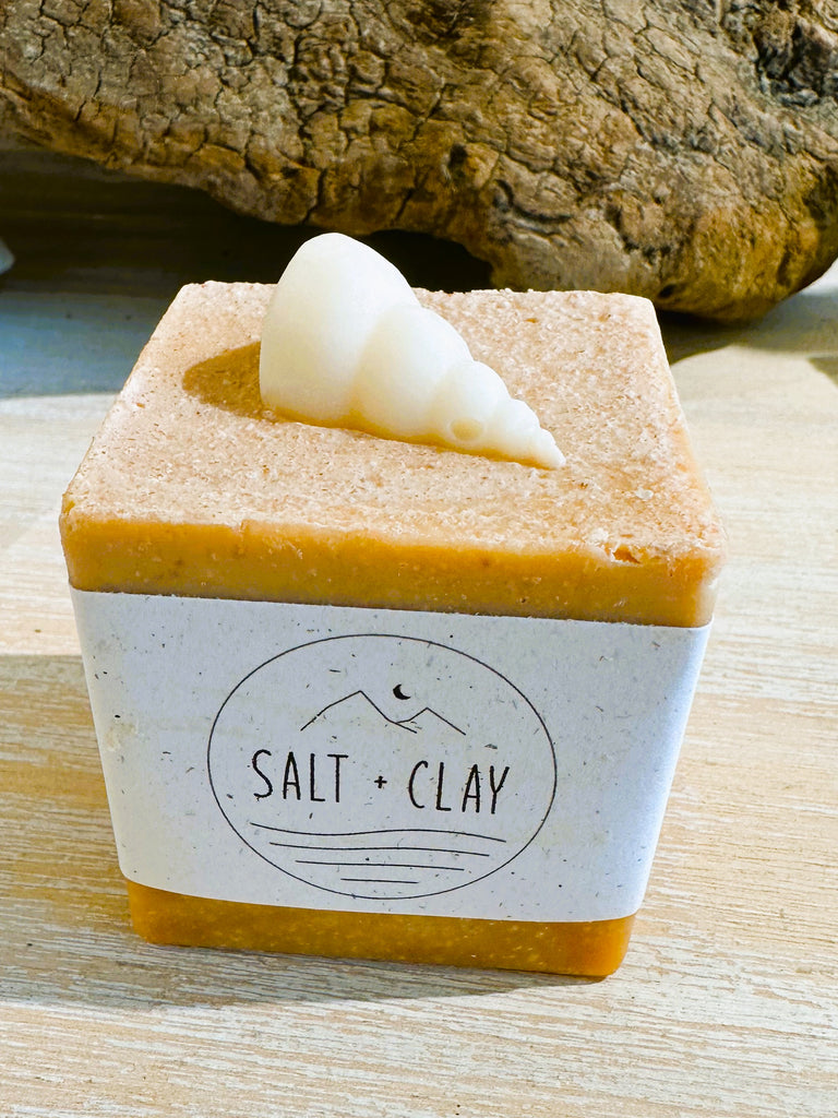 Sea Shell Salt Soap ~  With Sea Clay - Salt + Clay