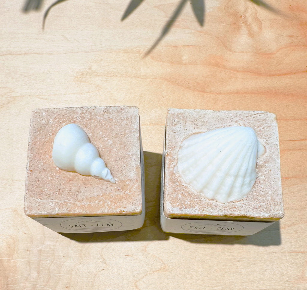 Sea Shell Salt Soap ~  With Sea Clay - Salt + Clay