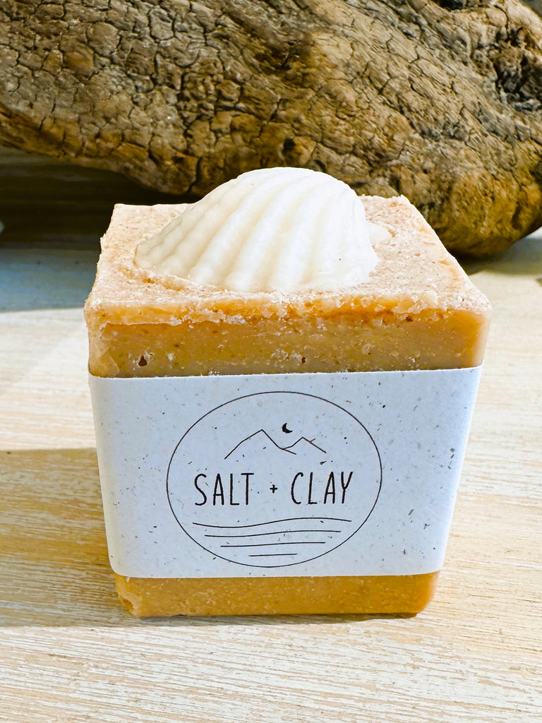 Sea Shell Salt Soap ~  With Sea Clay - Salt + Clay