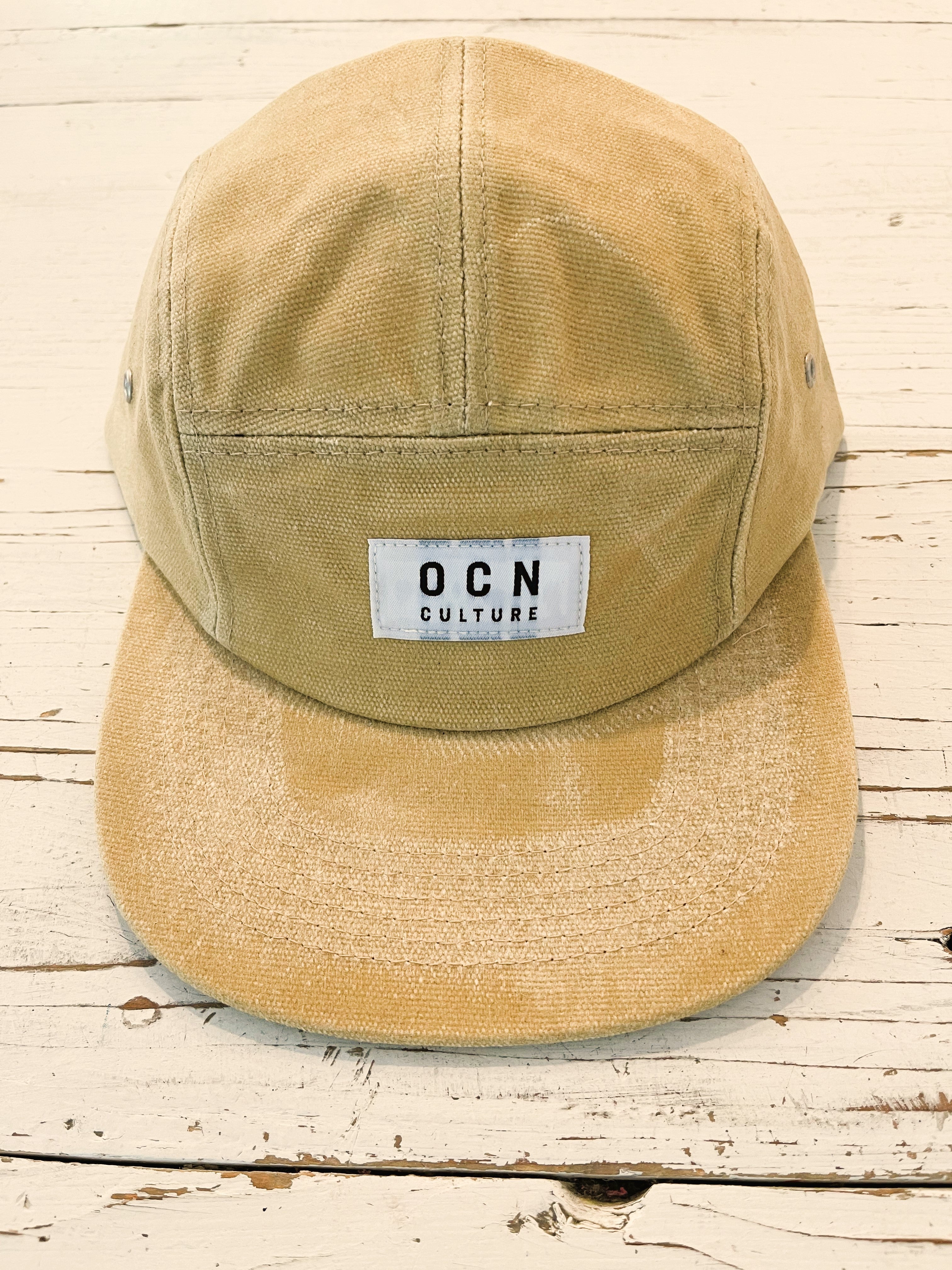 OCN Culture Waxed Canvas 5 Panel Hat Camper - Misted Yellow | OCN