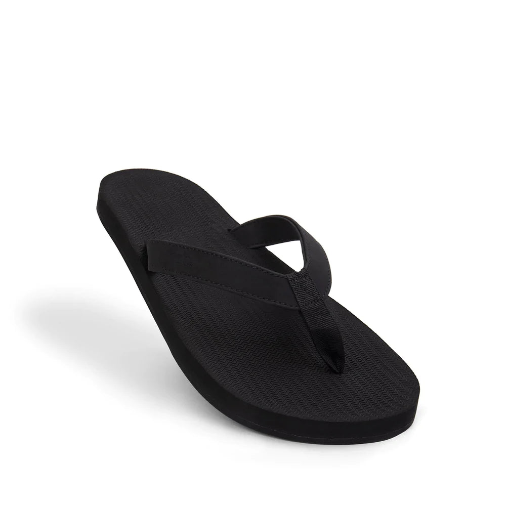 Men's Flip Flops / Black - Indosole