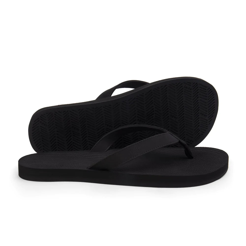 Men's Flip Flops / Black - Indosole