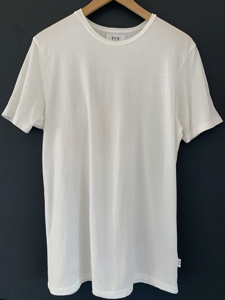 White Salt Organic Blank T-Shirt / OCN Culture