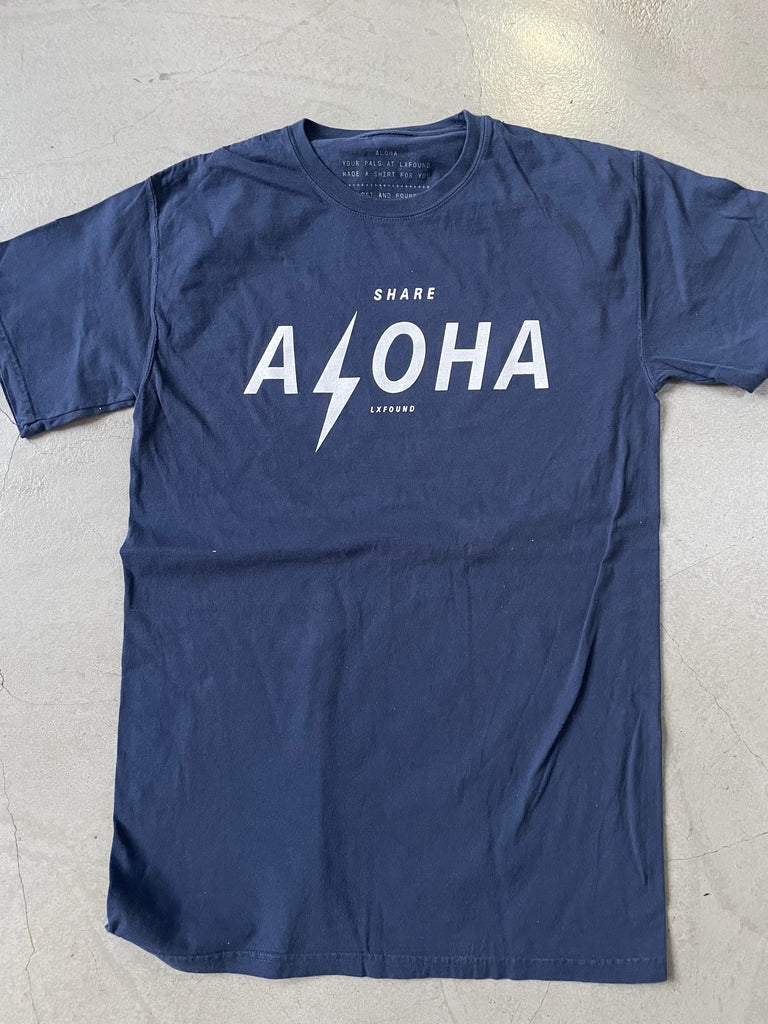 Share Aloha Bolt (Blue) T-Shirt / LXST & FOUND